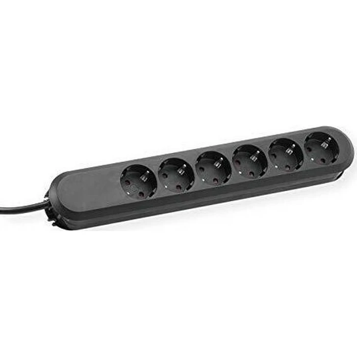 Bachmann SMART πολύπριζο 6x γειωμένες πρίζες (Schuko), μαύρο, καλώδιο 5 m