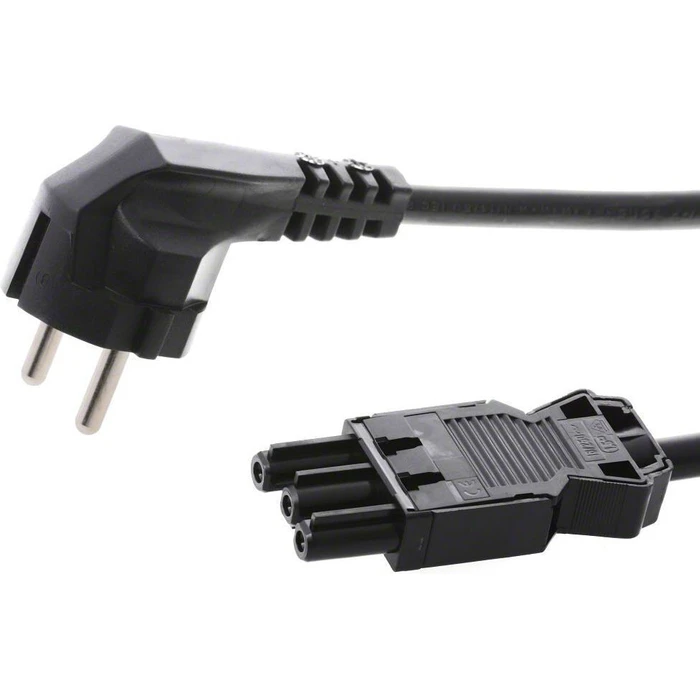 Bachmann Adapters Bachmann Schuko IEC C5 Cable 2m Black