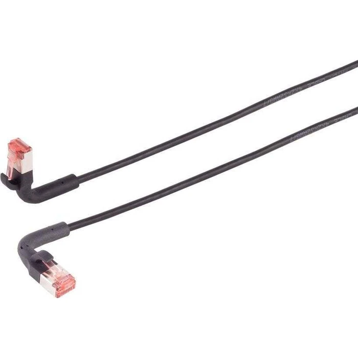 Lanview U/FTP (STP) Cat.6a Καλώδιο Ethernet 3m Μαύρο LV-6AFTP-FLEX-ANG-03B