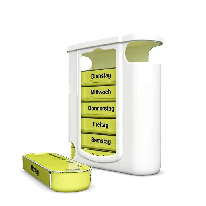 Βοηθητικά καθημερινής χρήσης Weinberger εβδομαδιαία θήκη χαπιών με 7 αφαιρούμενες ημερήσιες θήκες και 4 θέσεις ανά ημέρα