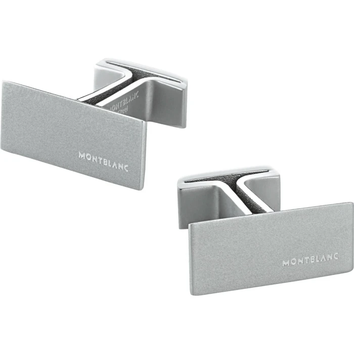 MontBlanc Twins Stainless Steel Cufflinks Silver MB114760