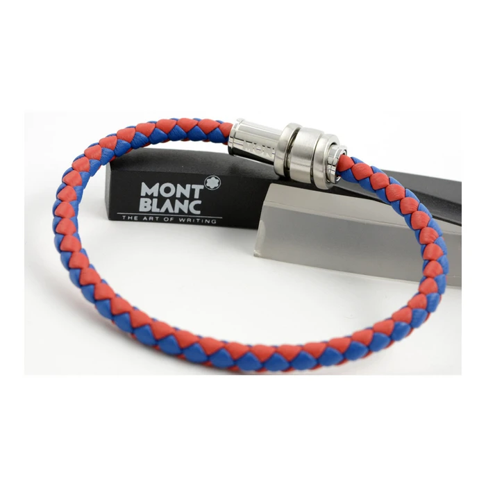 MontBlanc Ανδρικό Βραχιόλι από Δέρμα MB12378763 (6,3 cm)