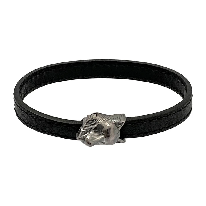 MontBlanc Men's Leather Bracelet MB12379063 (6.3 cm)