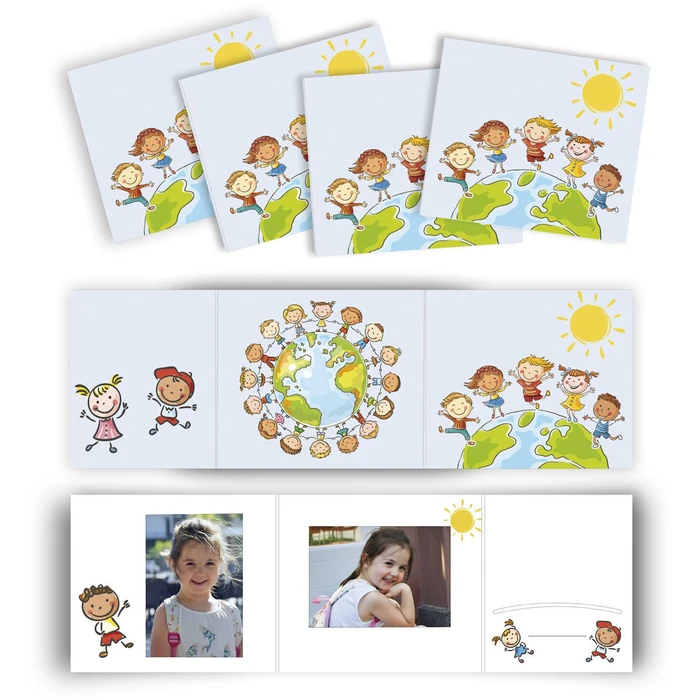 Daiber Πασπάρτου κορνίζας 1x10 Globe 13x18 Kids Portrait Folders 13348