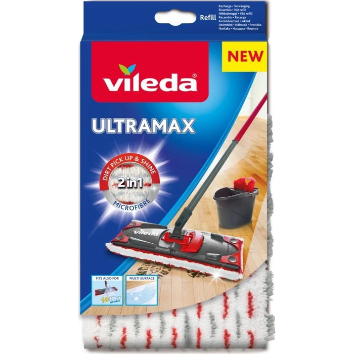 Vileda ULTRAMAX 2in1 Komplettset (μαύρο/κόκκινο)