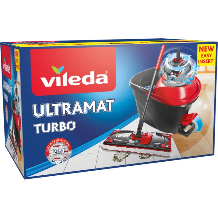 Wischer ULTRAMAX 2in1 TURBO Complete Set (black/red) - Vileda