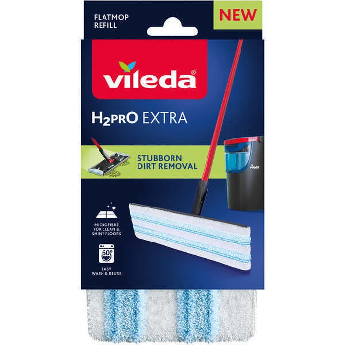 Αξεσουάρ για συσκευές καθαρισμού Vileda H2PrO Flat Mop Replacement Refill πανί/ανταλλακτικό microfiber για επίπεδη σφουγγαρίστρα