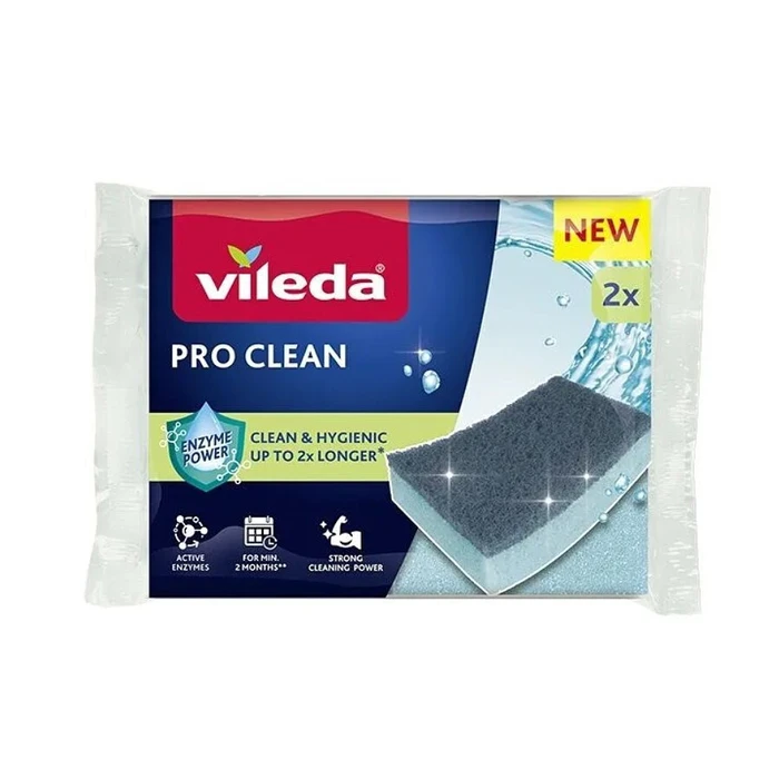 Vileda Clean 179254 Sponge Set, 2 pcs