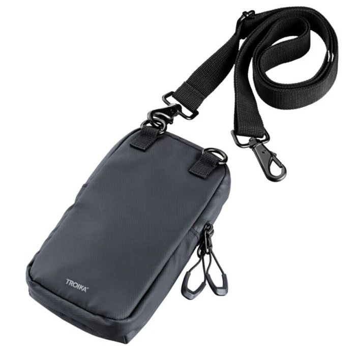 TROIKA SmartBag smartphone shoulder/crossbody bag, black