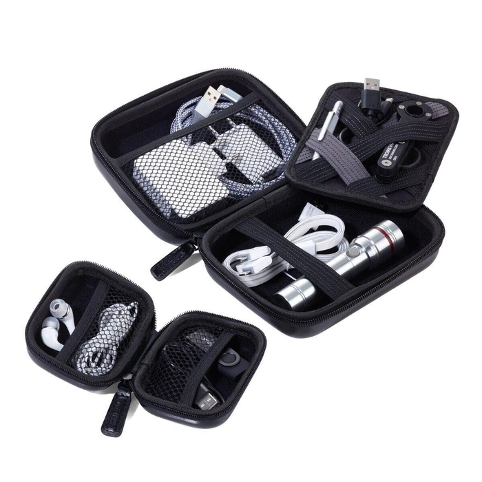 TROIKA Take Two Set - Cable Case (Black)