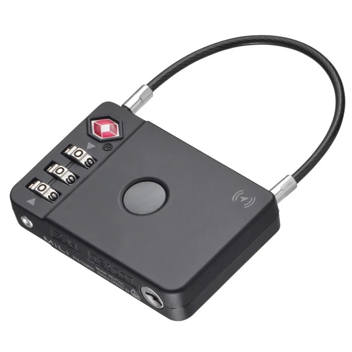 TROIKA TRACK & FIND TSA Luggage Lock (Apple Find My compatible) – Black