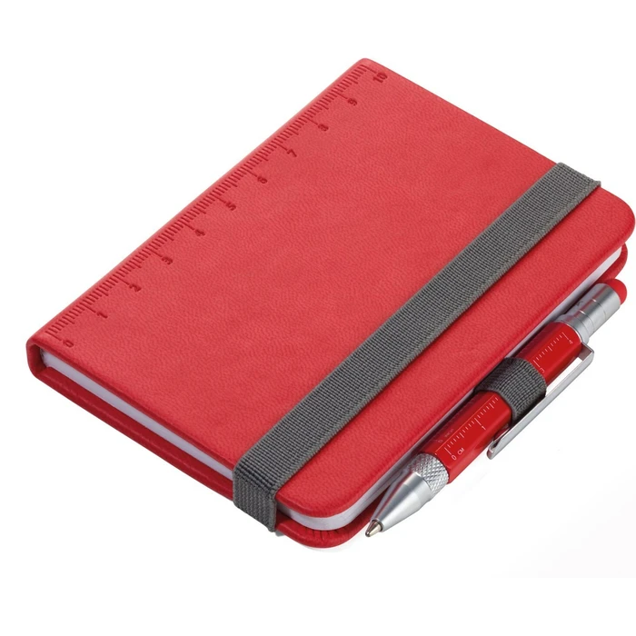 TROIKA Notepad LILIPAD + LILIPUT TOOL Pen, red