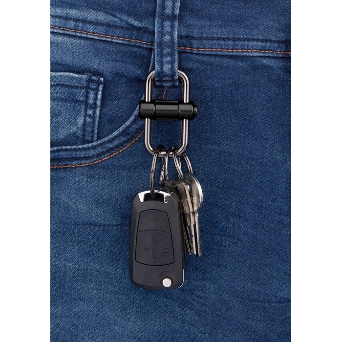 TROIKA 2-WAY KEY keyring black