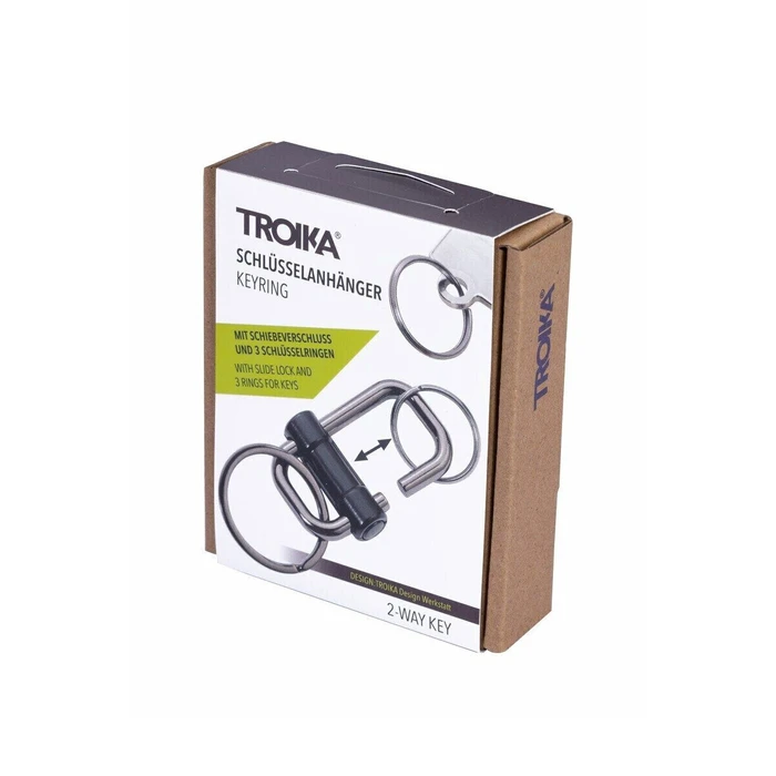 TROIKA 2-WAY KEY keyring black