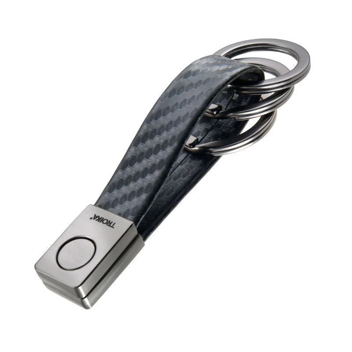 TROIKA Keyring TWISTER CARBON (KRG649/CB)