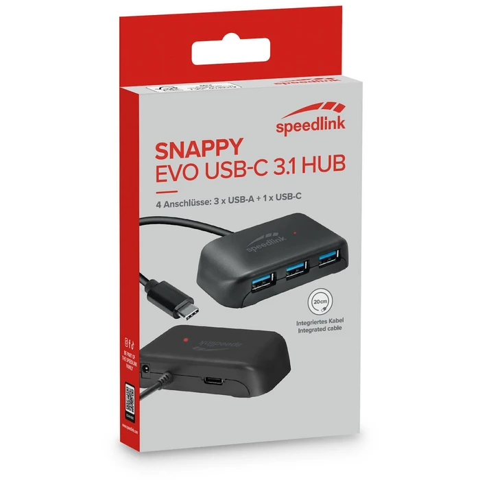 Speedlink SNAPPY EVO USB Hub 4-Port Type-C to USB 3.0