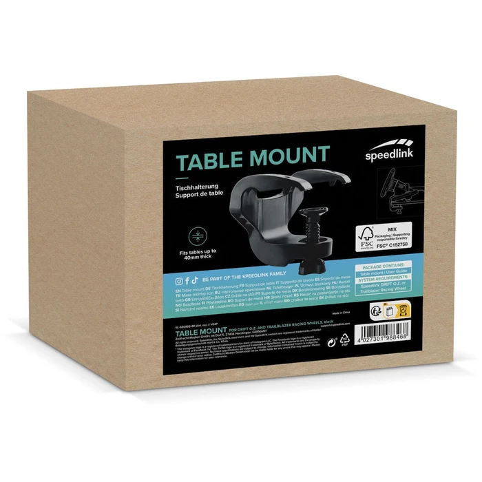 Speedlink Βάση Στήριξης Τραπεζιού για DRIFT O.Z & TRAILBLAZER Racing Wheel