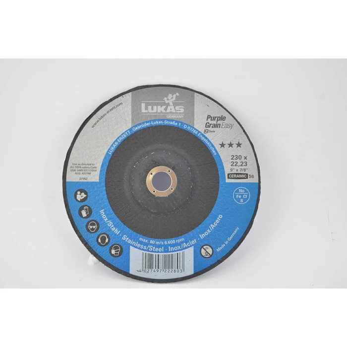 Lukas Disk Sander 230 mm P36 Purple Grain EASY - Hazet