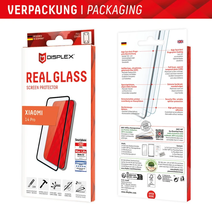 E.V.I Screen Protector DISPLEX REAL GLASS 3D XIAOMI 14 PRO