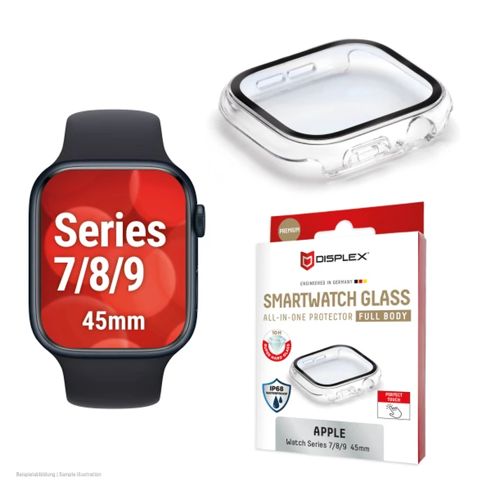 Apple Series 7 8 9 45mm Full Body Screen Protector E.V.I Transparent