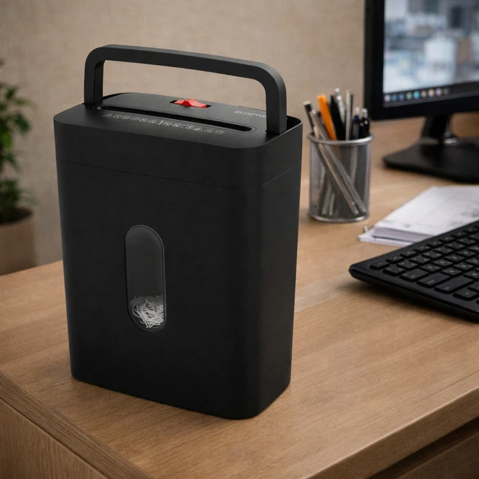 OLYMPIA Document Shredder PS 53 CC Pro 2723 Cross Cut P4 6 Sheets 15L Black