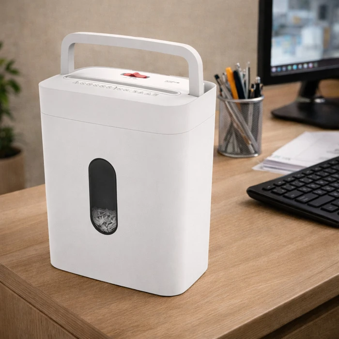 Olympia Document Shredder PS 53 CC Pro 2724 Cross Cut P4 6 Sheets 15L White