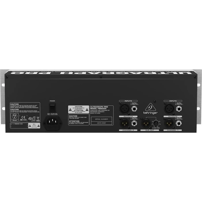 Behringer Ultragraph Pro FBQ6200 31-ζωνών Γραφικός Ισοσταθμιστής (FBQ-6200)
