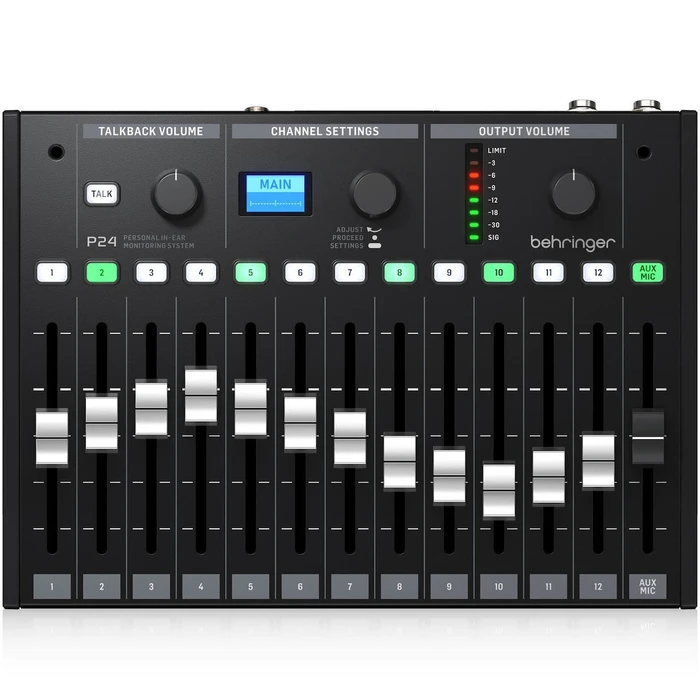 Behringer P-24 0609-AAM86-EU1 Αυτοενισχυόμενη Ψηφιακή Κονσόλα 12 Καναλιών με Phantom Power & 12 Εισόδους XLR