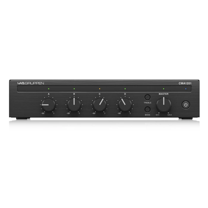 Lab Gruppen CMA1201 Installation Power Amplifier, 4.0 Channels, 120W/4Ω, 120W/100V