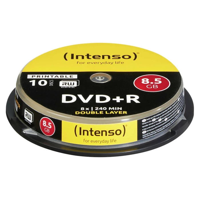 Intenso DVD+R 8,5GB 8x Speed Double Layer Printable 1x10