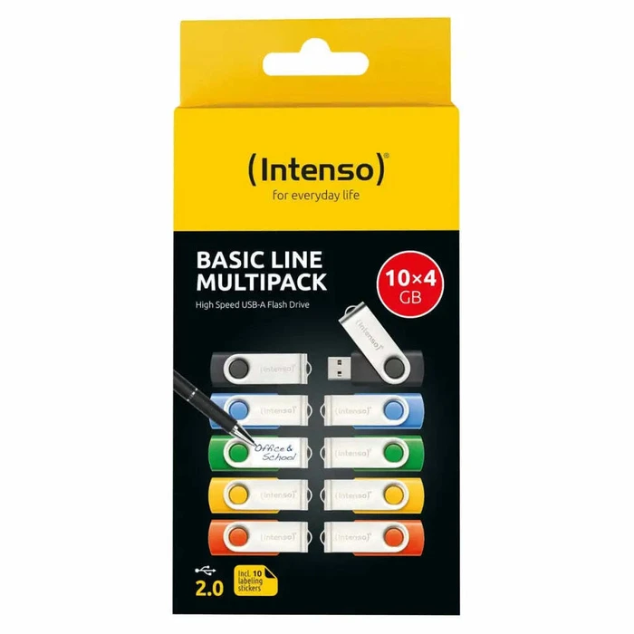 Intenso Basic Line Typ‑A USB Stick 4GB (Swivel)