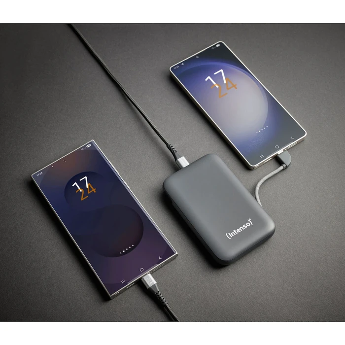 Powerbank Intenso S10000 10000mAh με ενσωματωμένο καλώδιο USB-C, γκρι