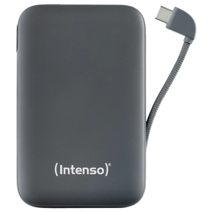 Powerbank Intenso S10000 10000mAh με ενσωματωμένο καλώδιο USB-C, γκρι