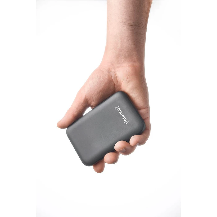 Powerbank Intenso S10000 10000mAh με ενσωματωμένο καλώδιο USB-C, γκρι
