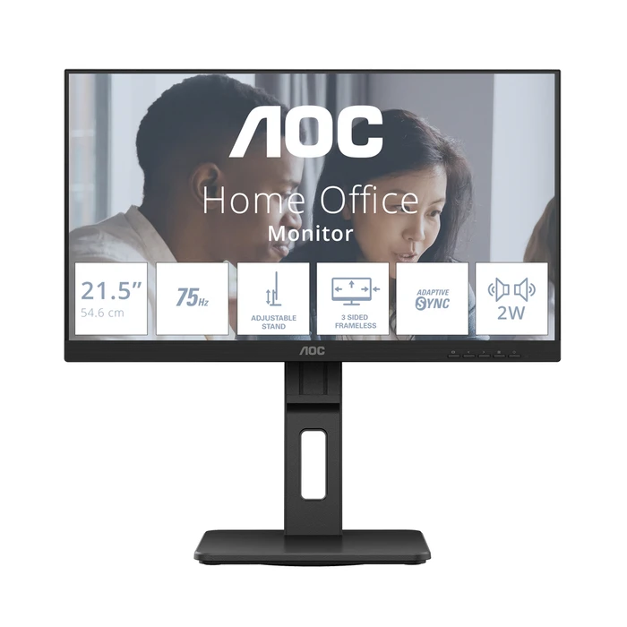 AOC 22E2UMF 21.5" VA Monitor Full HD 1920x1080 HDMI DP Pivot USB Hub