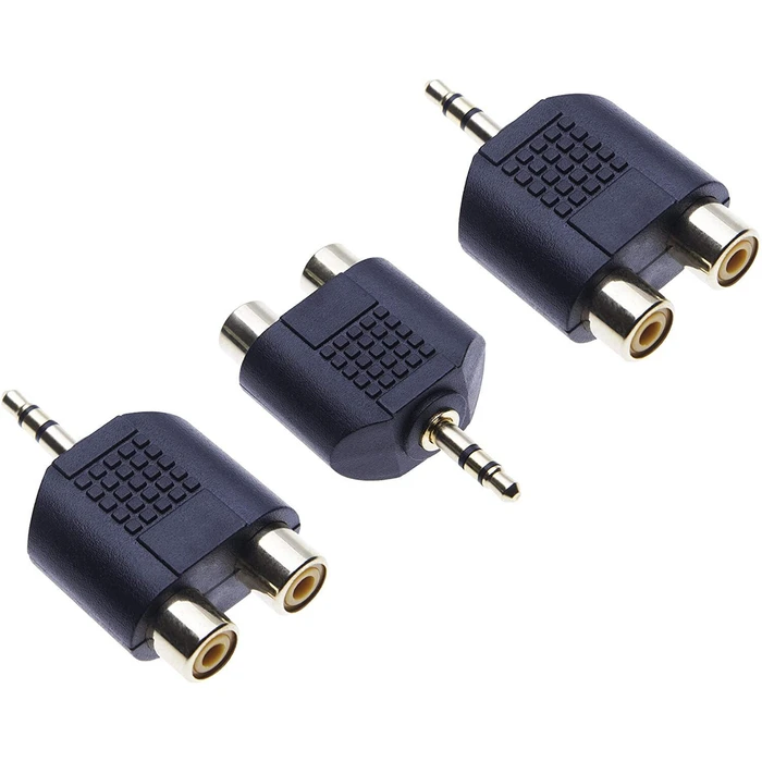 Oem Μετατροπέας Stereo 3.5mm Σε 2 RCA Θηλ 1pcs