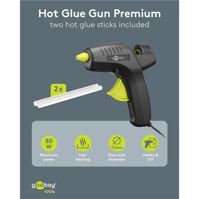 GOOBAY Silicone Hot Glue Gun 11mm 80W