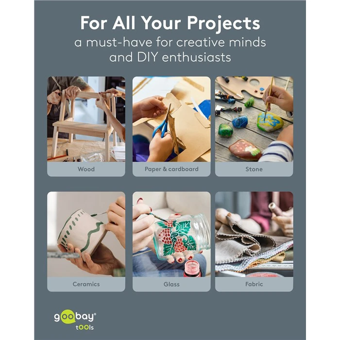 GOOBAY Silicone Hot Glue Gun 11mm 80W