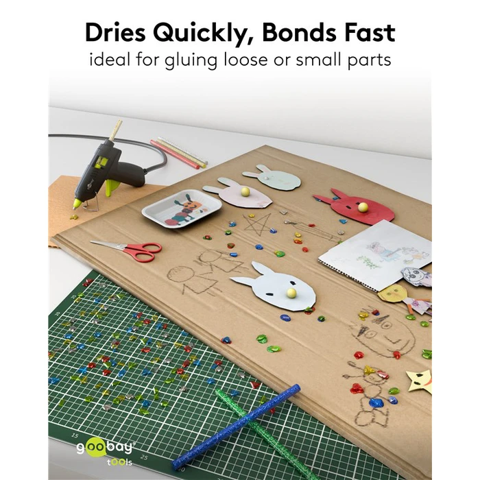 Hot Glue Sticks GOOBAY 11mm Glitter 10 Pieces 5 Colours