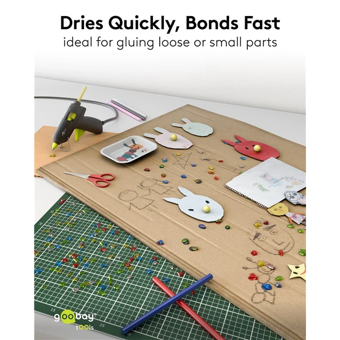 GOOBAY Silicone Glue Sticks 77856 11mm 10 Pieces in 5 Colors