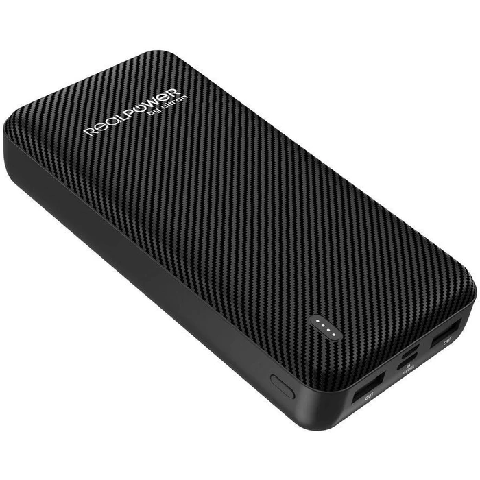 RealPower PB-20000 SE Power Bank 20000mAh with USB-A and USB-C