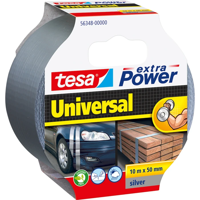 tesa Extra Power Universal cloth/duct tape 10 m x 50 mm - silver