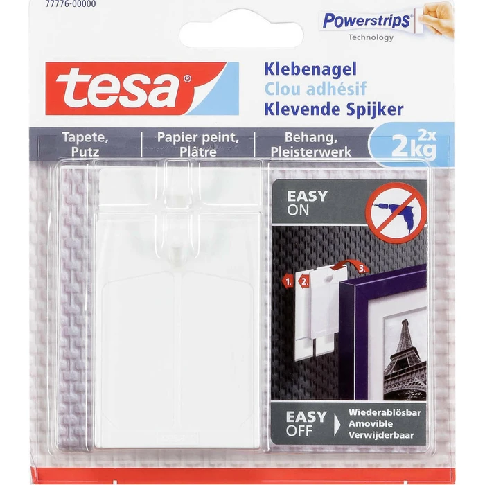 tesa Klebenagel για Ταπετσαρία & Σοβά έως 2 kg, 2 τεμάχια