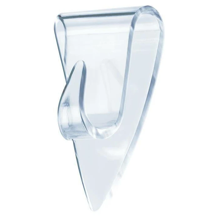 Tesa Transparent Self-adhesive Hooks, 5 pcs