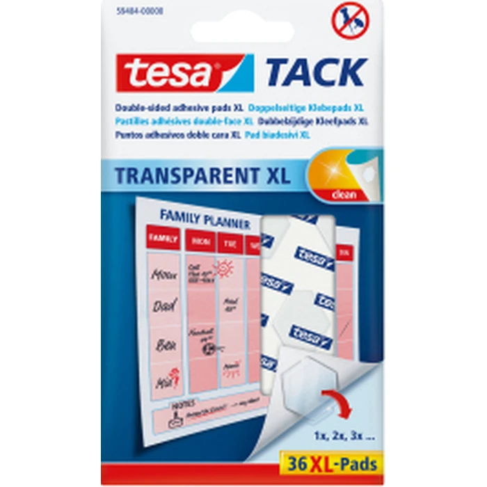 tesa Tack Double-Sided Adhesive Pads XL (1 pc)