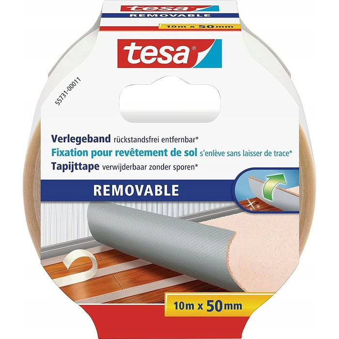 tesa Αυτοκόλλητη ταινία τοποθέτησης 25 m x 50 mm, αφαιρείται χωρίς υπόλειμματα