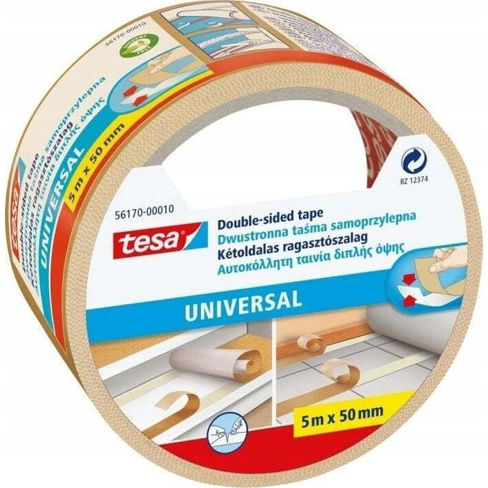 tesa Double-Sided Universal Tape 5 m x 50 mm