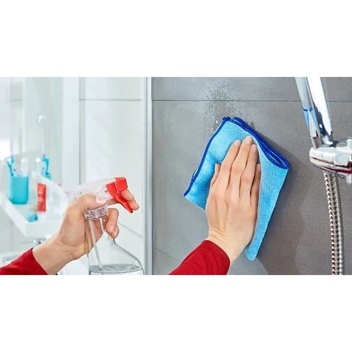 Tesa Powerstrips Adhesive Bathroom Hook / Mount Inox Grey (6 x 1.55 x 2.8 cm)