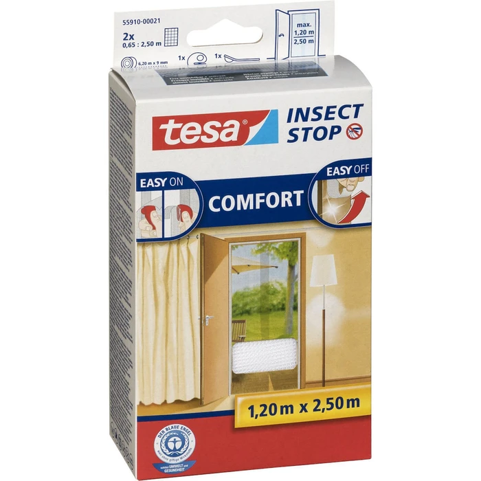tesa Insect Stop Πόρτες 2 τεμ. 0,65x2,20m Λευκό 55389
