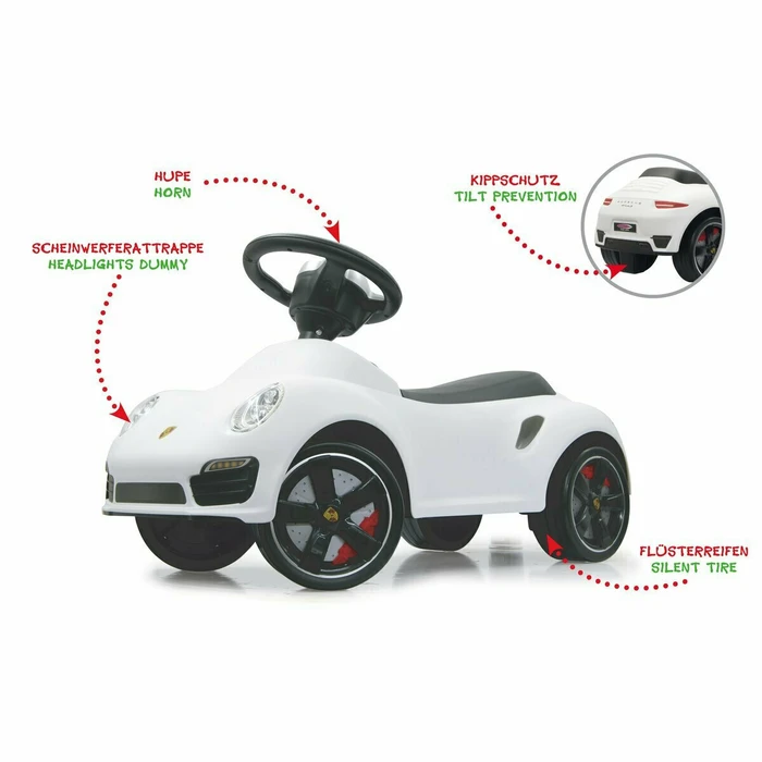 Jamara Porsche 911 παιδικό Ride-on λευκό